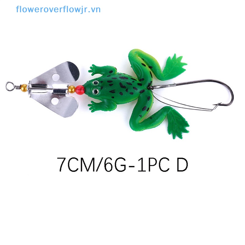 Mồi Câu Cá Giả Hình Ếch Mềm 4 Màu Chất Lượng Cao