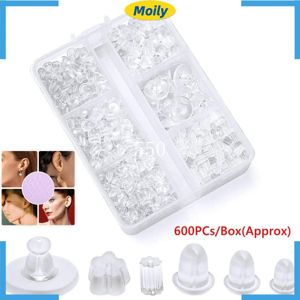 MOILYVN Bông Tai Bằng Silicone Mềm Trong Suốt Chất Lượng Cao