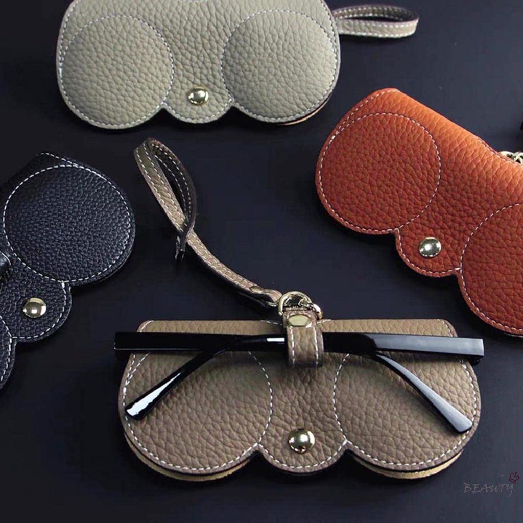 Túi Đựng Mắt Kính Hình Vỏ Sò Mềm Có Dây Treo Giá Đỡ