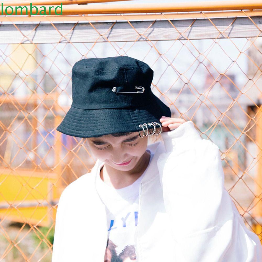 LOMBARD Mũ Bucket Vành Rộng Phong Cách Hiphop Thời Trang Xuân Thu Dành Cho Nam Và Nữ