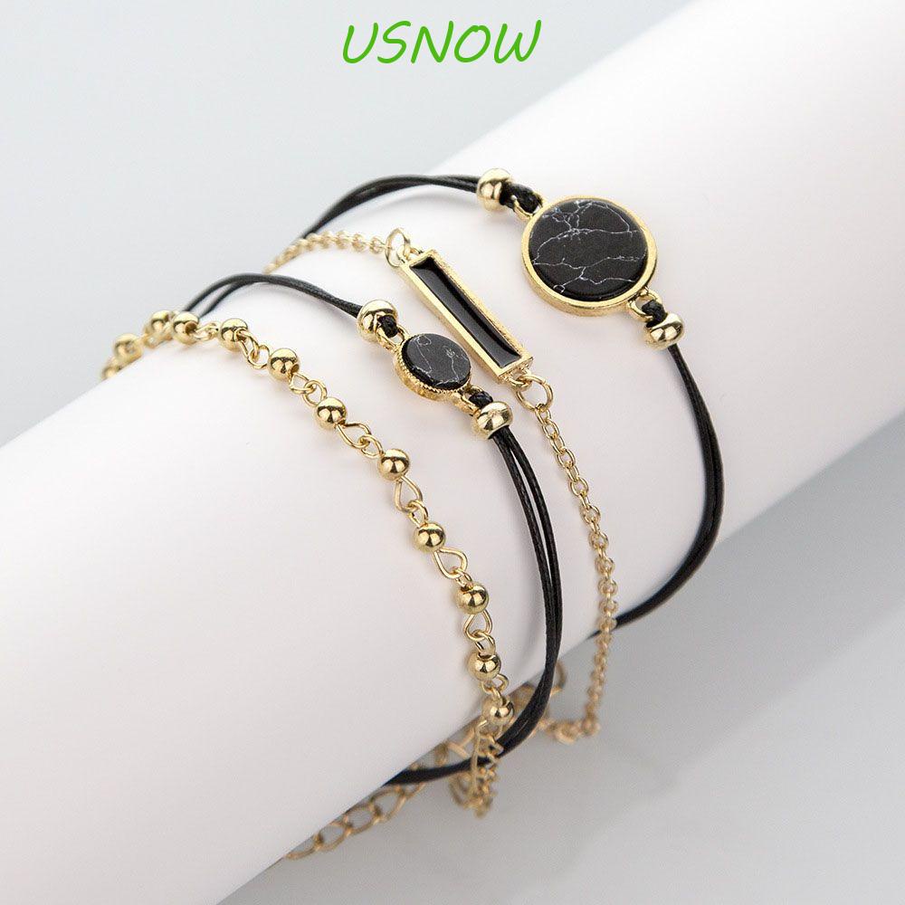 USNOW Set 4 Vòng Đeo Tay Phong Cách Boho Thời Trang Cho Nữ