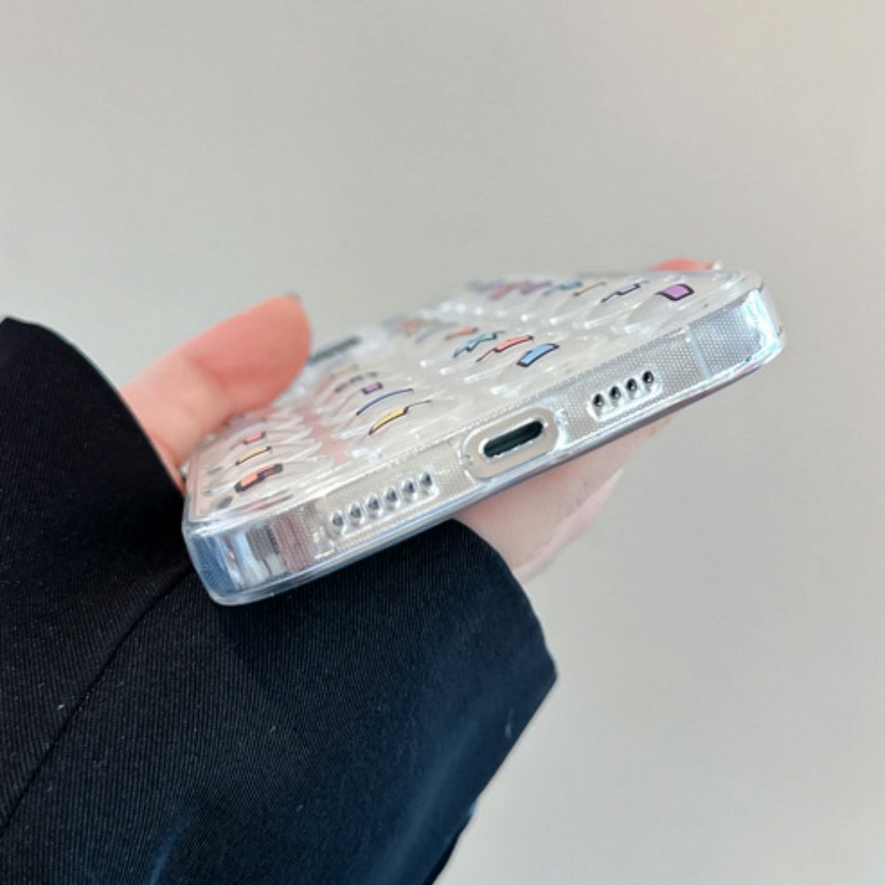 Ốp Điện Thoại TPU Mềm Trong Suốt Giảm Căng Thẳng In Hình Tetris 3D Cho IPhone 14 13 12 11 Pro Max X XR 8 7 Plus