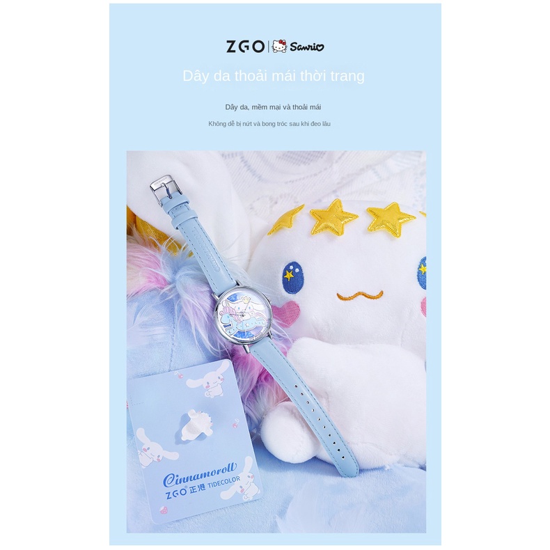 Đồng Hồ Thạch Anh Chống Thấm Nước Hoạt Hình Kuromi Phong Cách Mới Cho Nữ Sinh Trung Học / Trẻ Em / Bé Gái