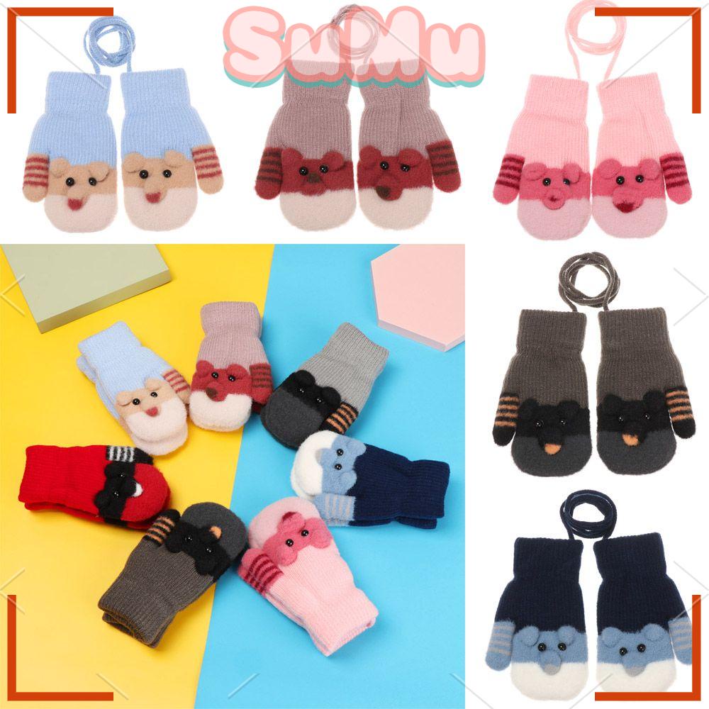 SUMU Găng Tay Thiết Kế Mới Dày Dặn Giữ Ấm Cao Cấp Thời Trang Dành Cho