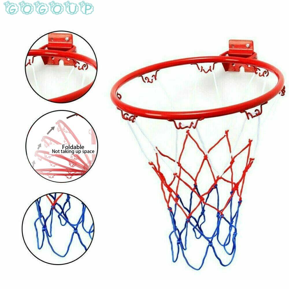 GOGOUP Vòng Chơi Bóng Rổ 4 Vành 32cm Bằng Kim Loại Dành Cho Bé