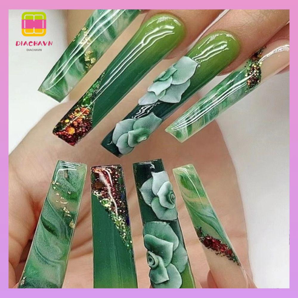 DIACHAVN Móng Tay Giả Có Thể Tháo Rời Mới DIY