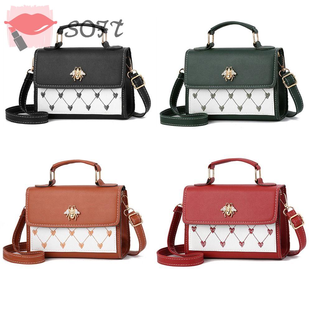 SOFTNESS Túi Xách Da PU Cỡ Lớn Thời Trang Cho Nữ