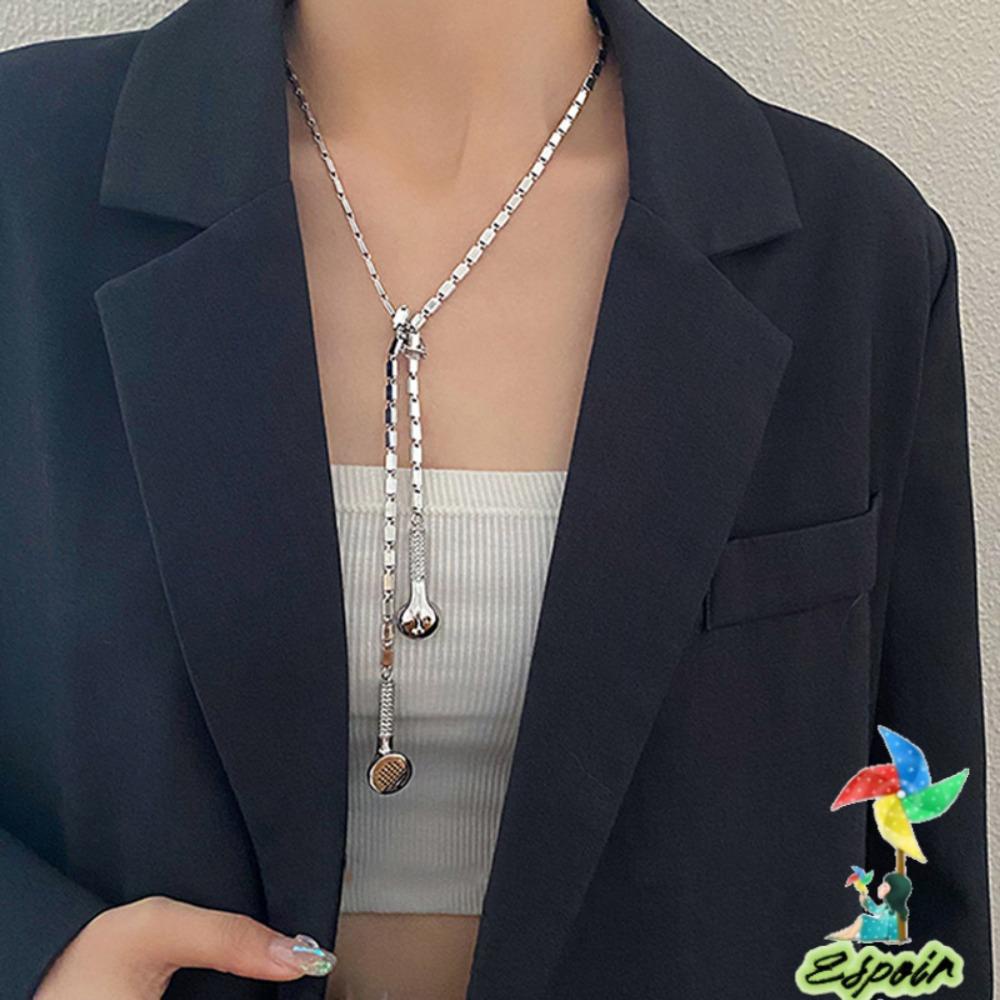 ESPO Vòng cổ Một Lớp Đính Đá Lấp Lánh