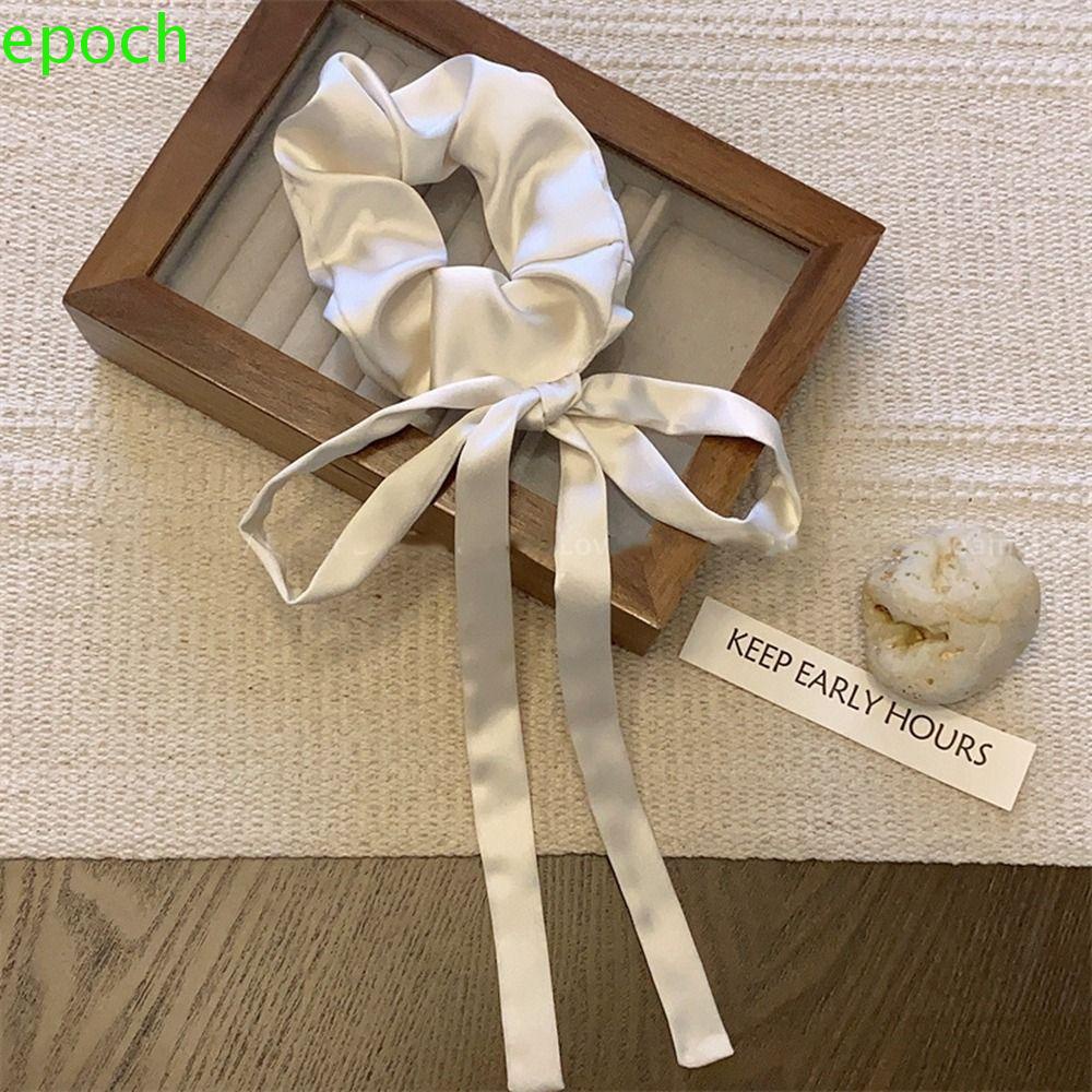 EPOCH Dây Cột Tóc Đính Nơ Cỡ Lớn Phong Cách Hàn Quốc Đơn Giản Cho Nữ