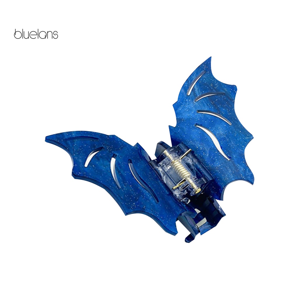 Kẹp Tóc Hình Dơi Màu Trơn Chống Trượt Phong Cách Gothic