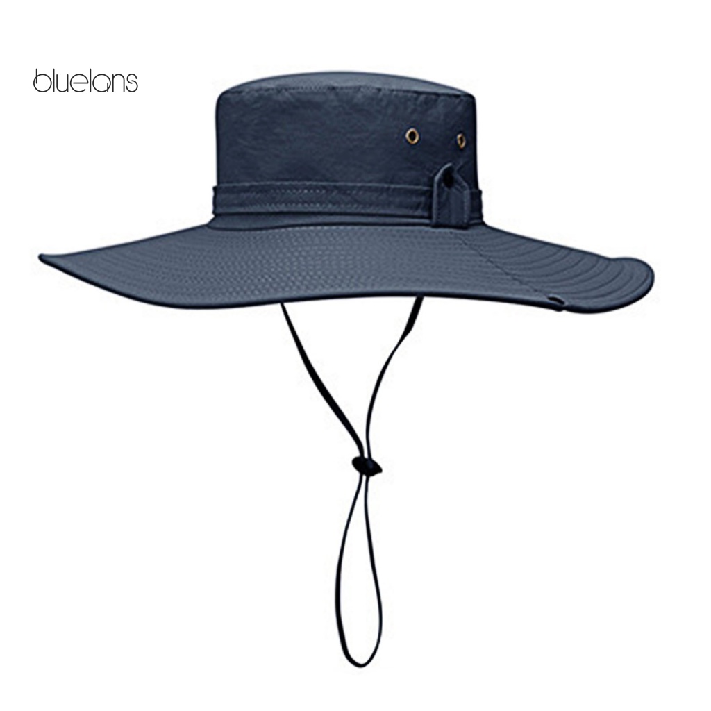 Nón Tai Bèo Vành Rộng Phối Lưới Thoáng Khí Chống Tia UV / Trầy Xước Thời Trang Cho Nam