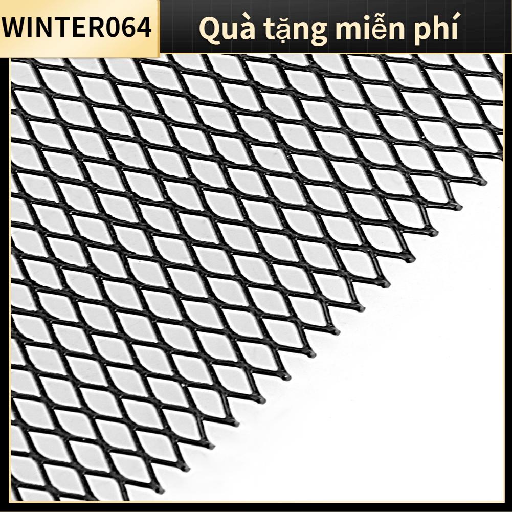 Winter064 Lưới tản nhiệt ô tô bằng hợp kim nhôm 3x6mm Tấm lưới Thân cản Hình thoi Nướng Đa năng