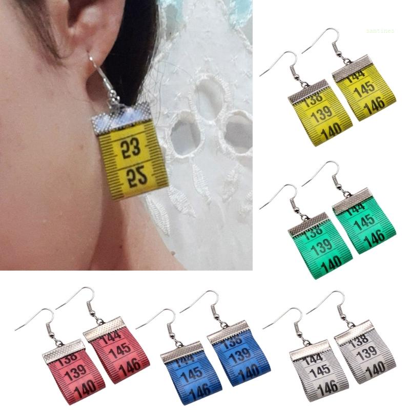 San * Khuyên Tai Móc Câu Cá Có Thước Dây Thả Mặt Hình Giọt Nước Tinh Tế Phong Cách Đường Phố Cho Nữ