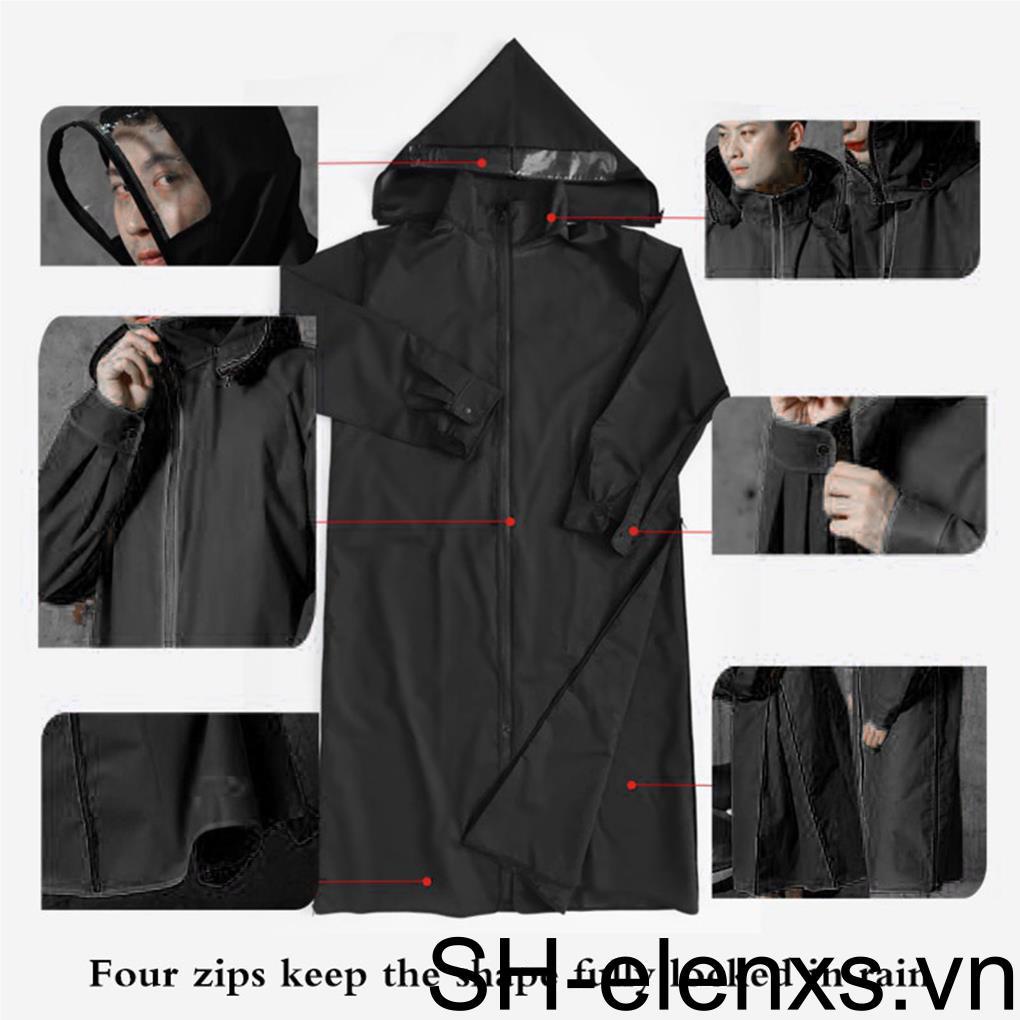 Áo Mưa Dáng Dài Kiểu Poncho Dùng Khi Đi Xe Đạp Leo Núi