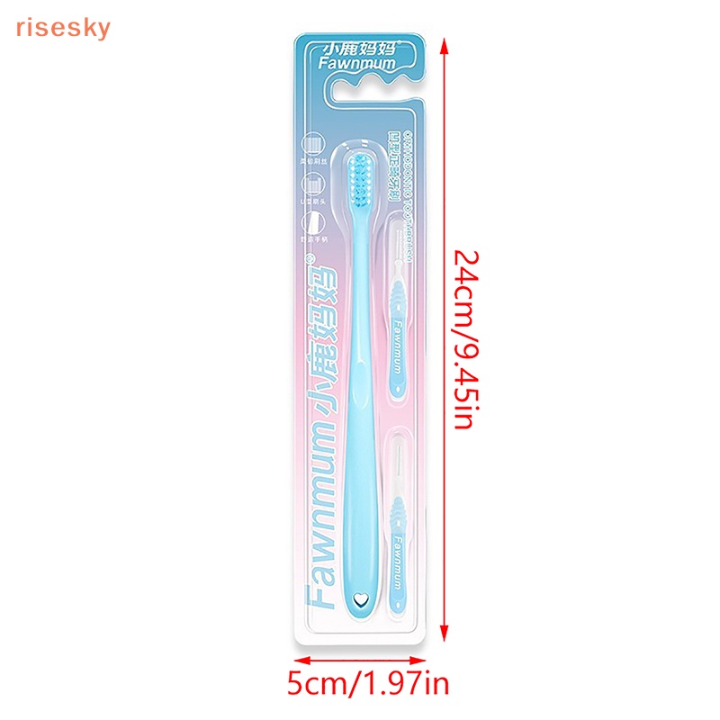 Set 3 Bàn Chải Đánh Răng Chỉnh Nha Mềm Mại Chăm Sóc Sức Khỏe Cho Người Lớn