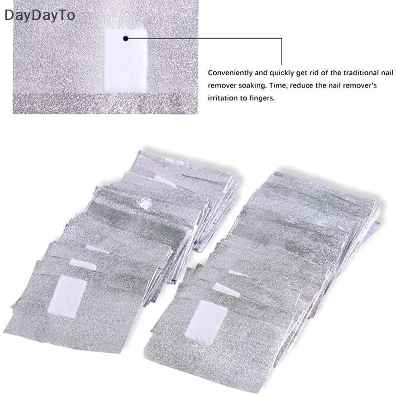 Hộp 100 Miếng Giấy Bạc Tẩy Sơn Móng Tay