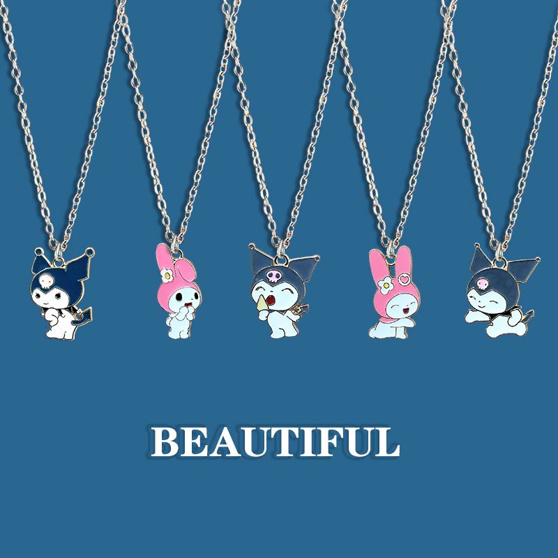 ❤Dây Chuyền Mặt Hình kuromi Hoạt Hình Dễ Thương Dành Cho Bạn Gái