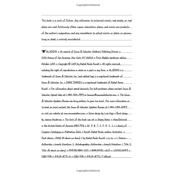 Dork Diaries OMG! All about Me Diary!