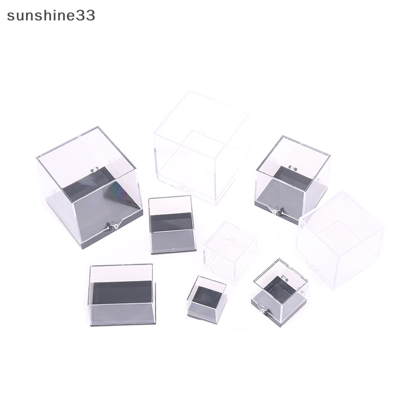 1 Hộp Đựng Tiền Xu / Đá Quý Trong Suốt Có Nắp Đậy