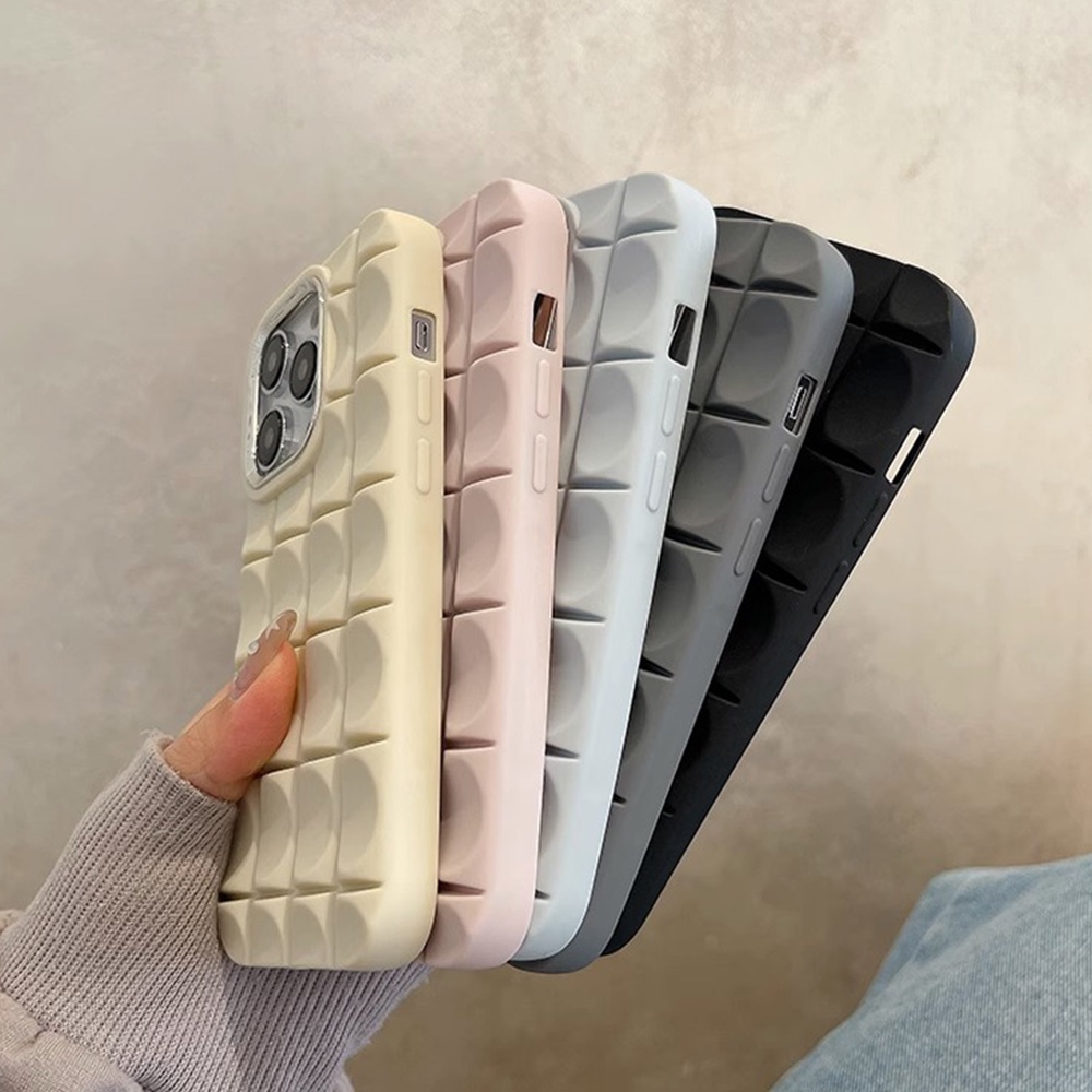 Ốp Điện Thoại TPU Mềm Nhám Chống Trượt Chống Rơi Hình Bánh Macaroon 3D Cho IPhone 11 12 13 14 Pro Max