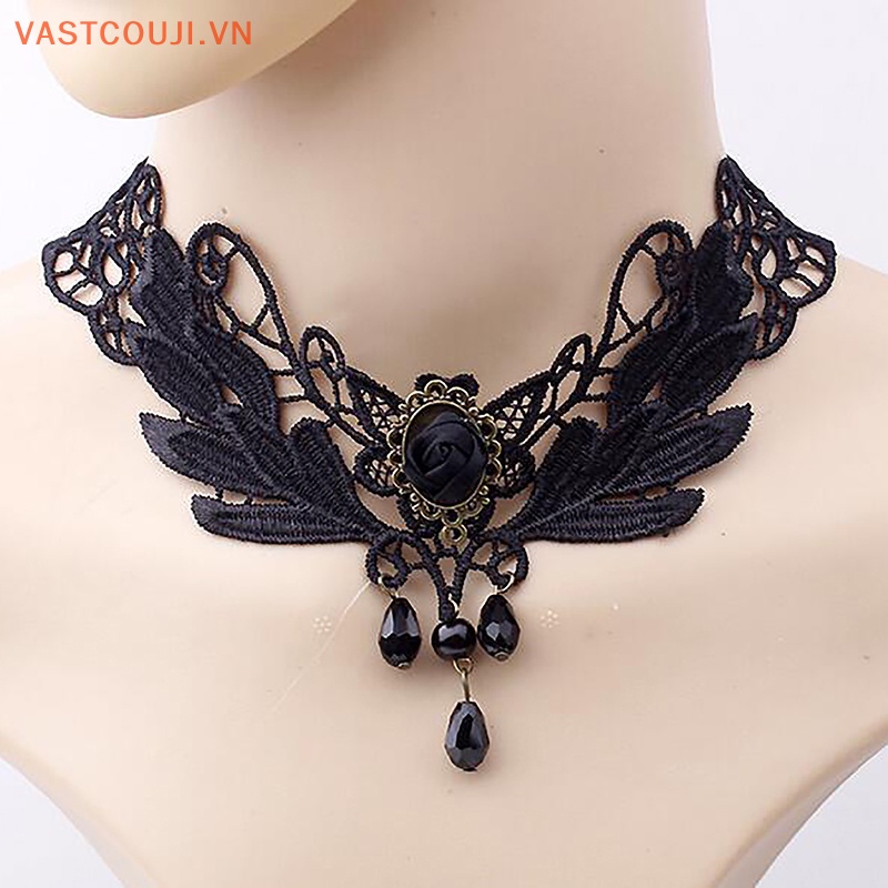 Vòng Choker Ren Phong Cách Gothic Punk Cổ Điển Thời Trang Cho Nữ