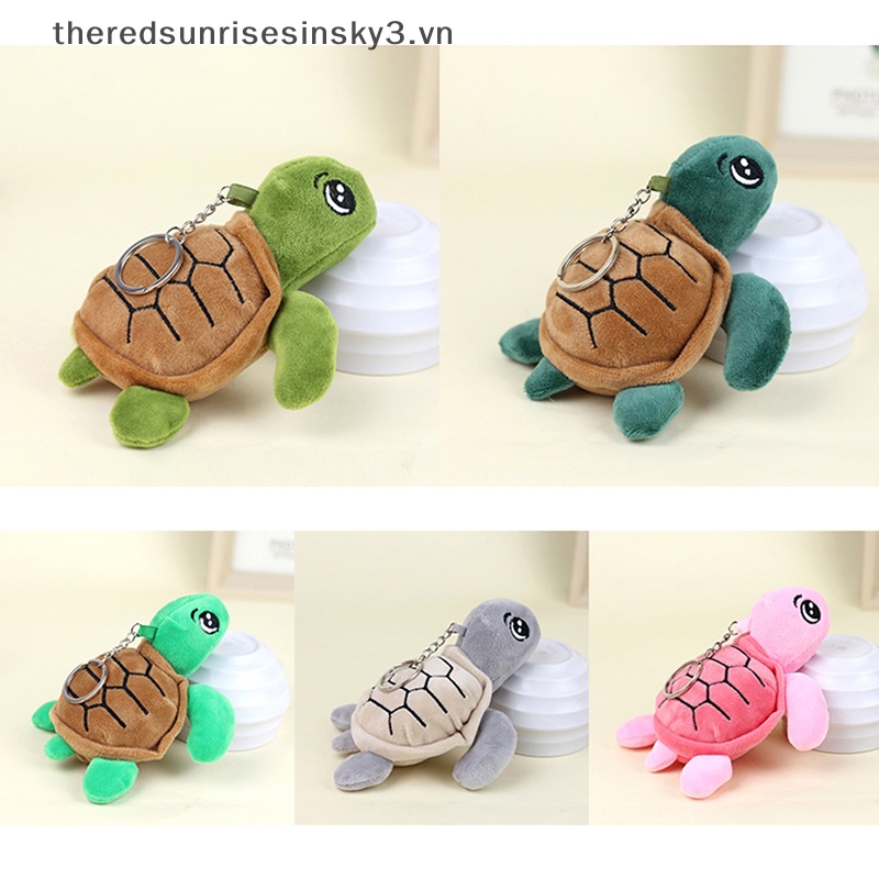 Búp Bê Nhồi Bông Hình Rùa Biển Mềm Mại Treo Móc Khóa / Ba Lô / Túi Xách Trang Trí Quà Tặng Cho Bé