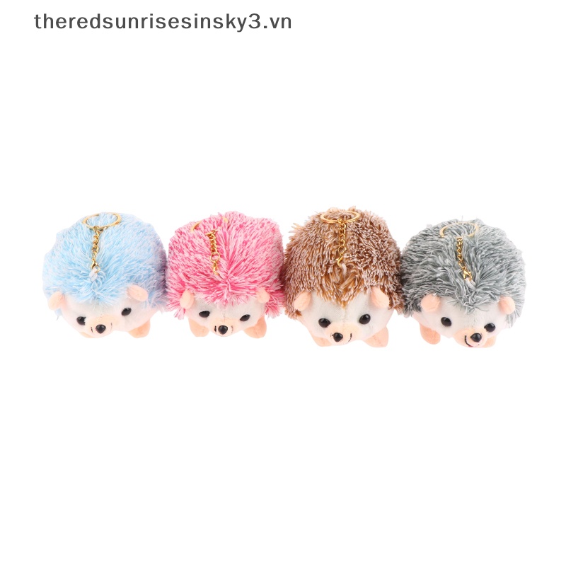 Móc Khóa Hình Nhím Nhồi Bông Nhiều Màu Sắc 12CM Mềm Mại Dành Cho Ba Lô / Túi Xách / Xe Hơi