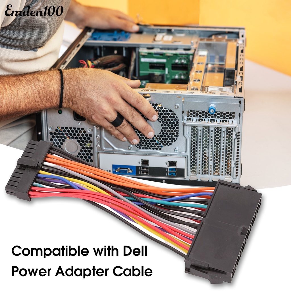 Dây Cáp Chuyển Đổi Nguồn Điện 24Pin Female Sang Mini 24Pin Male Cho DELL 780 980 760 960