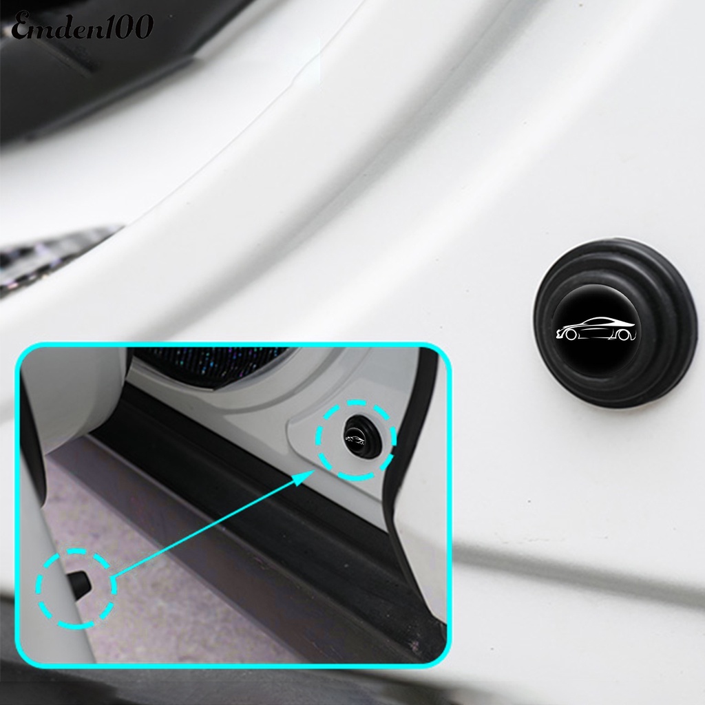 Set 10 Đệm Silicone Mini Chống Sốc Chống Va Chạm Cho Cửa Xe Hơi