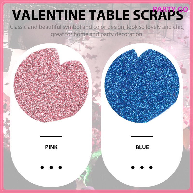 Bộ 15 Miếng Dán Hình Trái Tim Bằng Xốp Dùng Trang Trí DIY