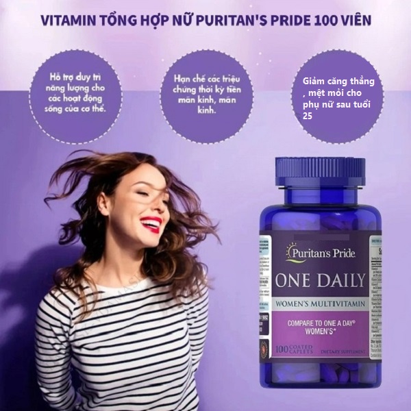 Vitamin tổng hợp Healthy Care puritan's pride one daily women’s multivitamin cho nữ hộp 100 viên Extate Official Mall