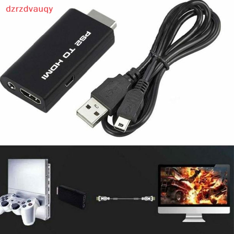 {Dzrzdvauqy} Bộ chuyển đổi video PS2 sang HDMI với đầu ra âm thanh 3.5mm cho màn hình HDTV chúng tôiMới