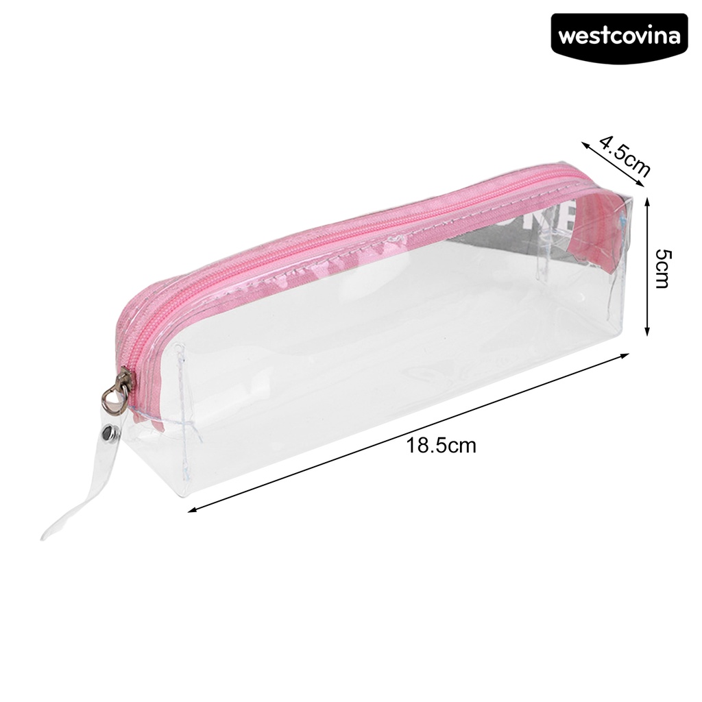 [WSTN]✎Túi Đựng Bút Trong Suốt Có Khóa Kéo Đa Năng Tiện Dụng