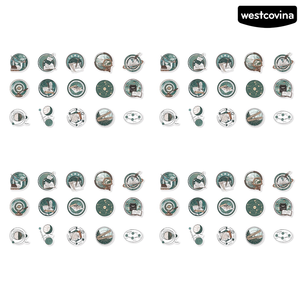 [WSTN]✎Set 60 Sticker Dán Trang Trí Sổ Tay DIY