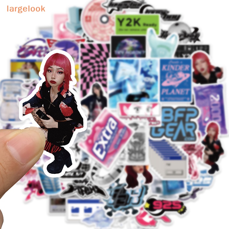 Bộ 53 Miếng Dán Y2K VSCO 90s Phong Cách Harajuku Vintage Dễ Thương Trang Trí Sổ Tay / Xe Máy / Laptop