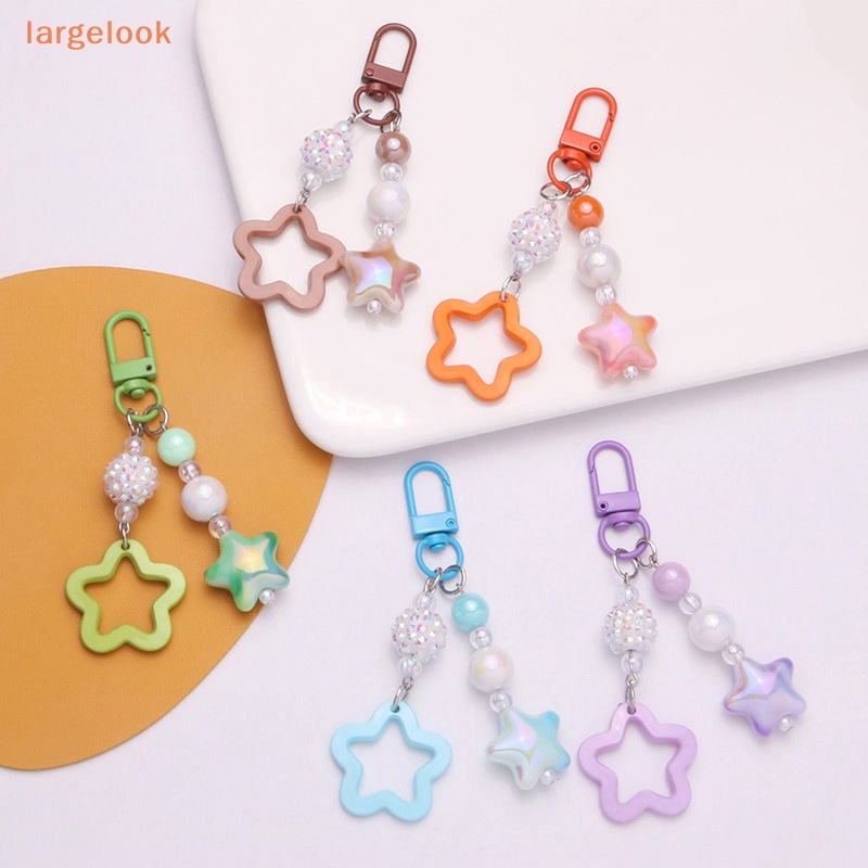 Móc Khóa Hình Ngôi Sao Năm Cánh Màu Gradient Thời Trang