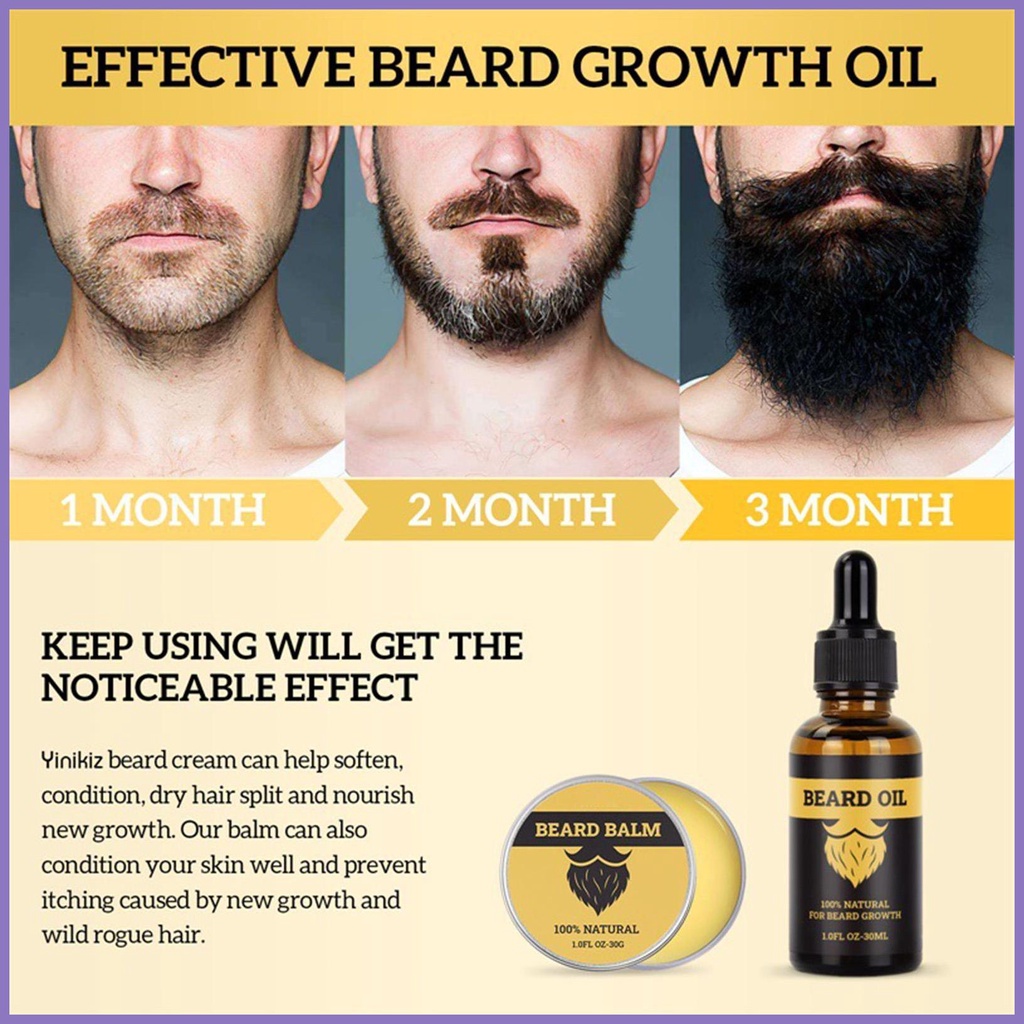 Dầu Xả Kích Thích Mọc Râu 30ml Dưỡng Ẩm Làm Mềm Râu Tự Nhiên nota2vn Cho Nam