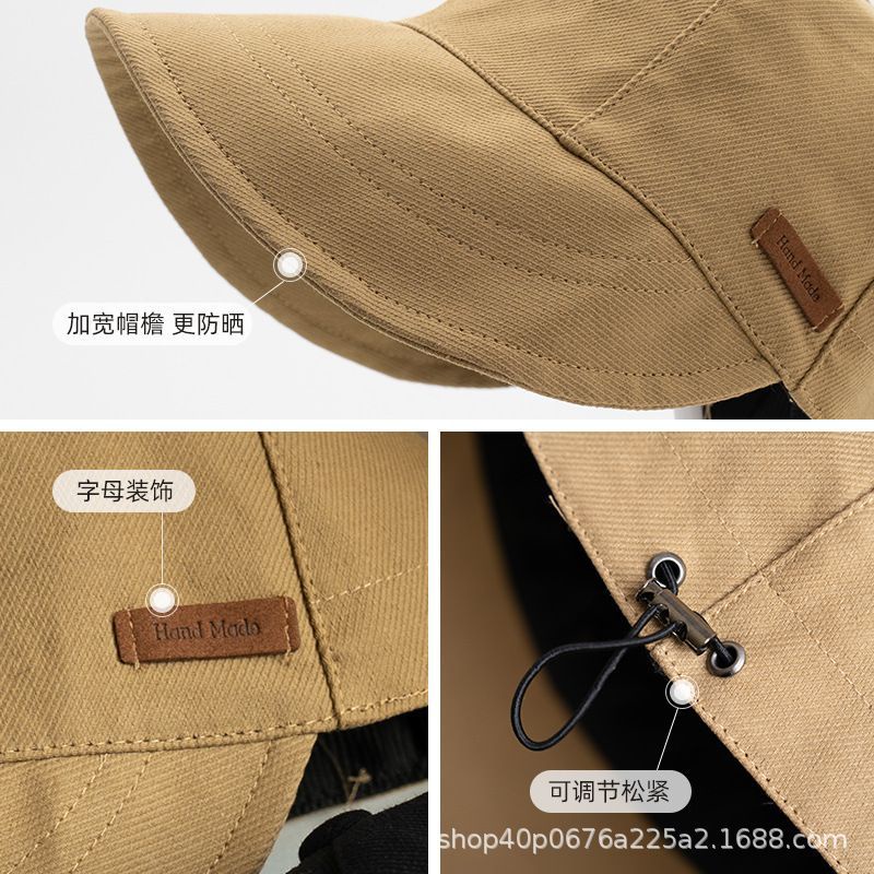 Mũ Bucket Màu Đen Chống Nắng Cao Cấp Thời Trang Cho Nữ