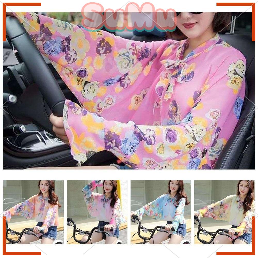 SUMU Áo Sơ Mi Chiffon Mỏng Chống Nắng Tia Uv Cỡ Lớn Thoáng Khí Kiểu Phương Tây Thời Trang Mùa Hè
