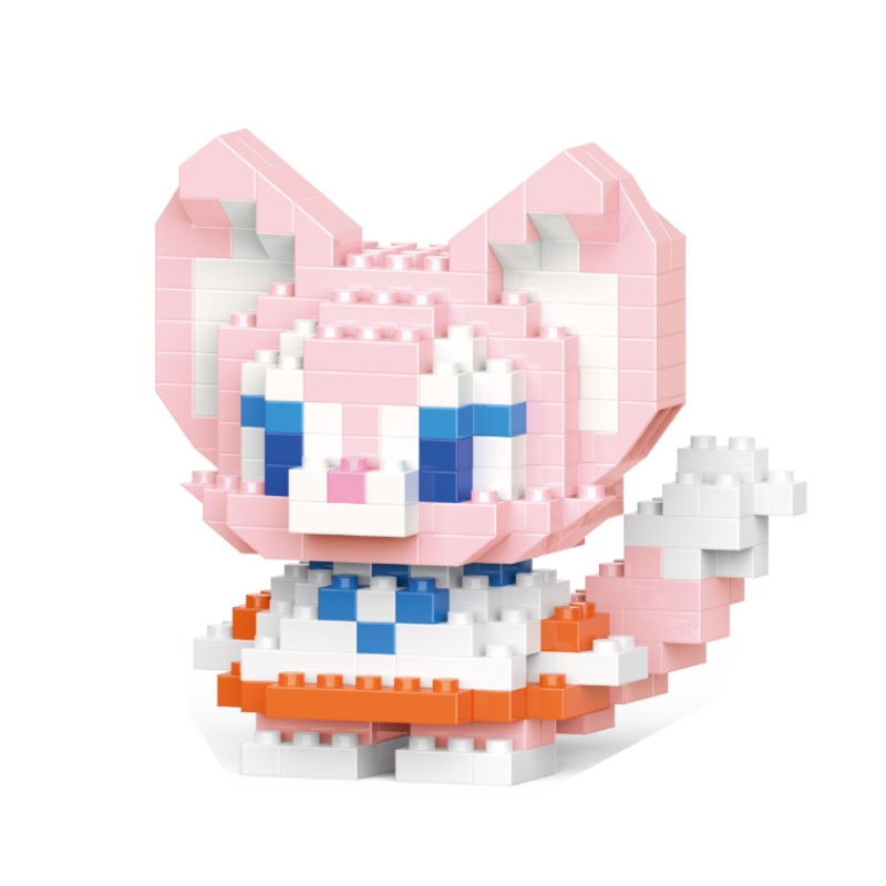 DISNEY Bộ Đồ Chơi Lắp Ghép Nhân Vật Hoạt Hình Gấu Pooh Sanrio SpongeBob