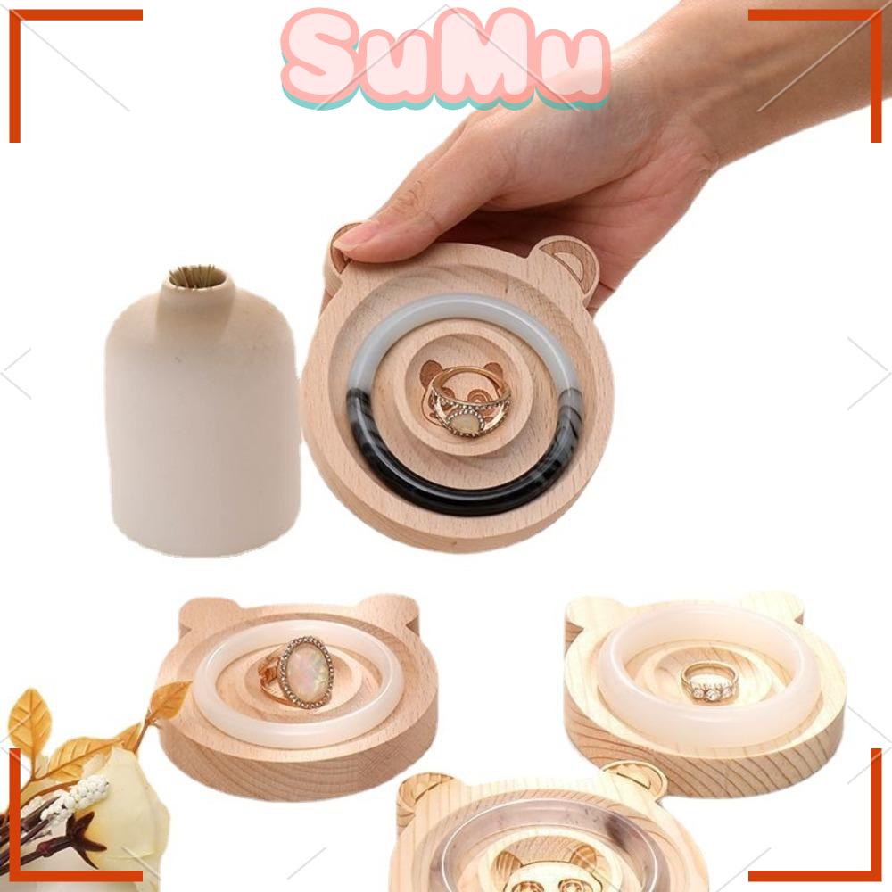 SUMU Giá Đỡ Hạt Cườm Bằng Gỗ Dùng Trưng Bày Trang Sức DIY