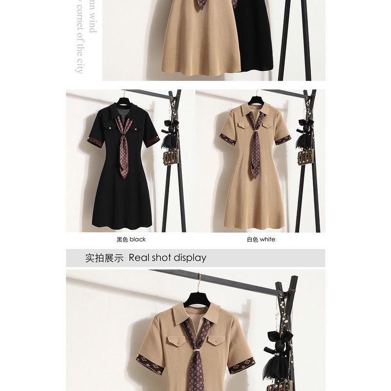 Đầm Dệt Kim Dáng Ôm Phong Cách Hong Kong Thời Trang Mùa Hè Mới Cho Nữ