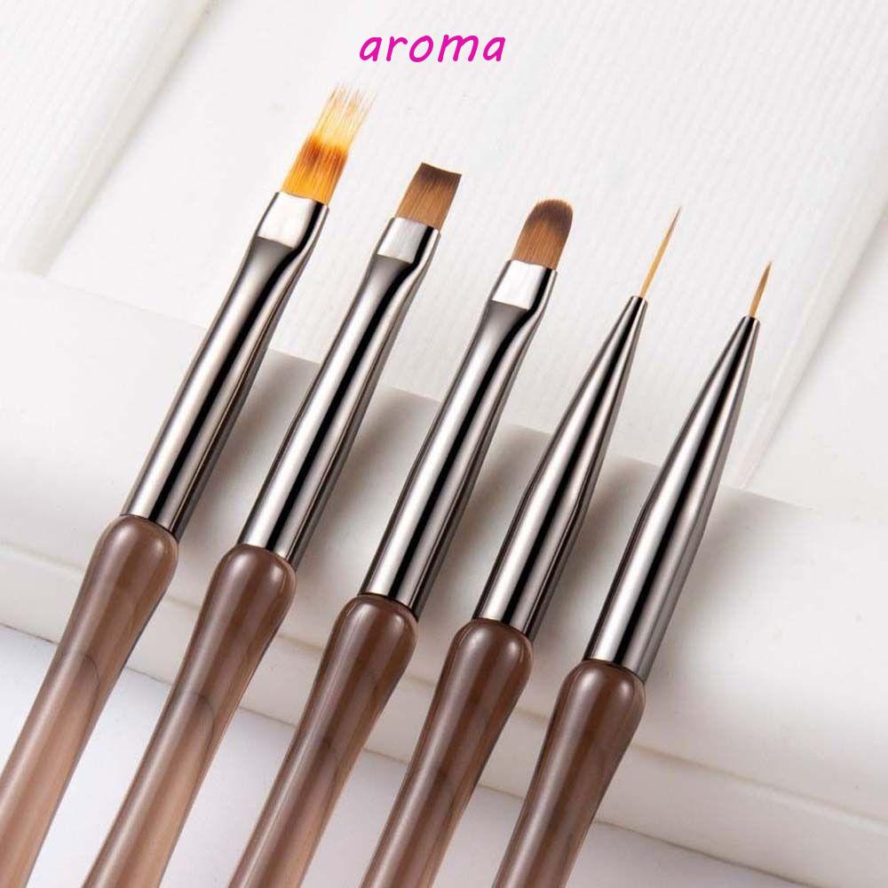 AROMA Bút Trang Trí Móng Tay Nghệ Thuật Siêu Mỏng Họa Tiết Đường Kẻ Màu Gradient Phong Cách Nhật Bản