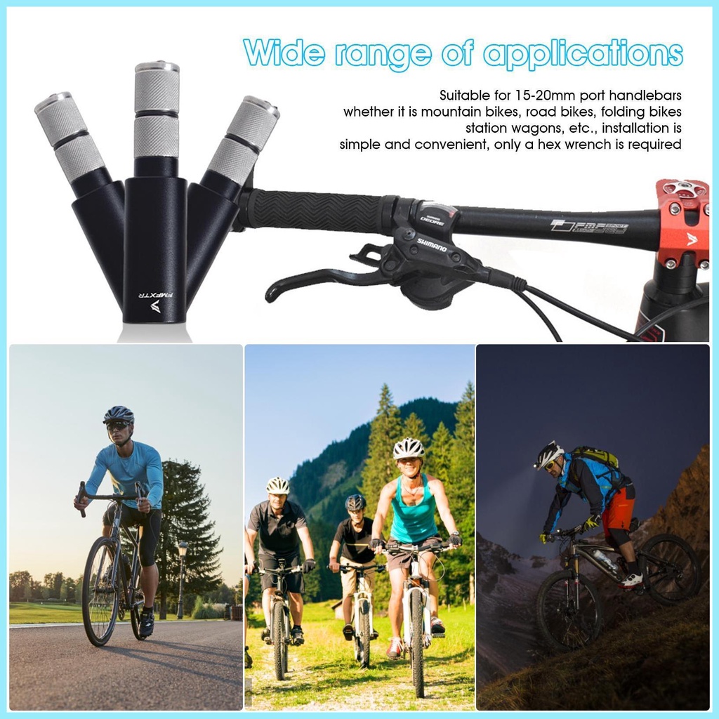 Tay Lái Mở Rộng Bằng Hợp Kim Nhôm 10cm Có Thể Thu Gọn Cho Xe Đạp tdevn tdevn