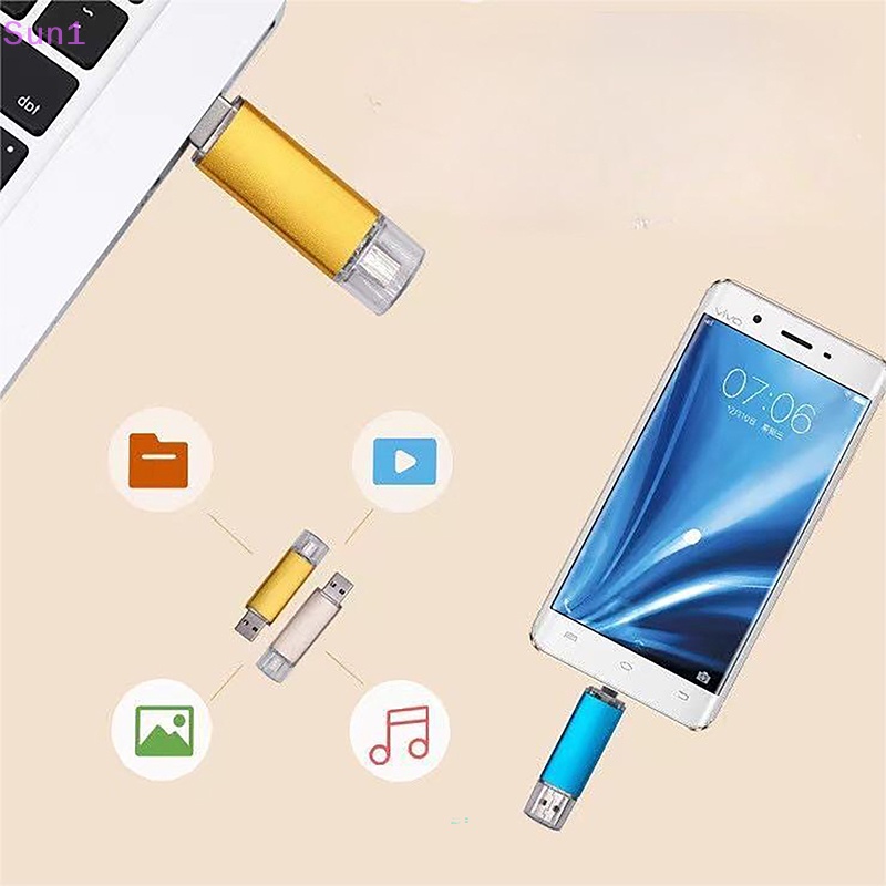 Ổ Đĩa USB Tốc Độ Cao 128GB 64GB 32GB USB A OTG 2 Trong 1