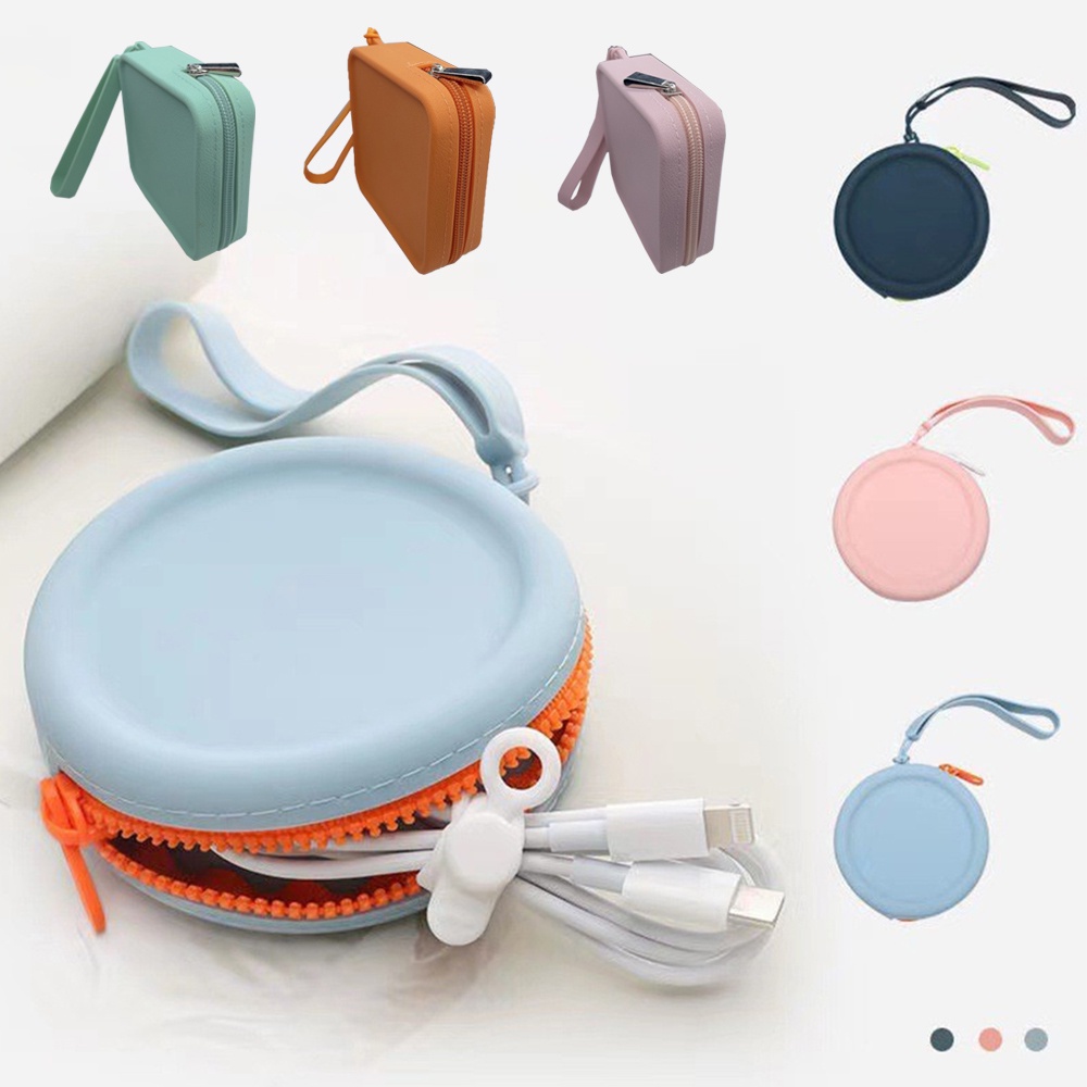 Ví Tiền Silicon Mini Màu Trơn Dễ Thương
