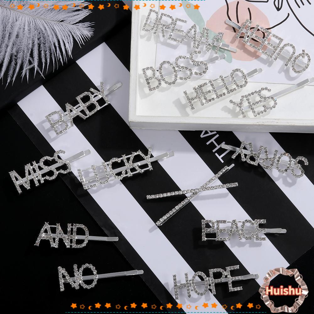 HS Trâm Cài Tóc Chữ Cái Đính Đá Pha Lê Mới Nhất Dành Cho Bạn Nữ