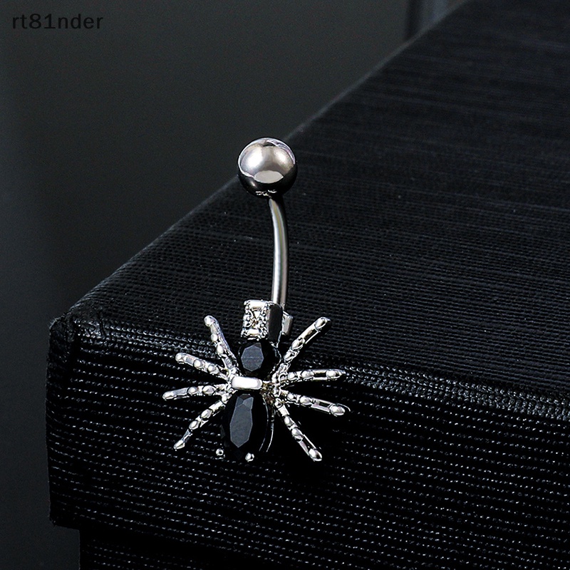 Rt Khuyên Rốn Bằng Thép Không Gỉ Đính Đá Zircon Hình Bướm / Nhện Thời Trang Đẹp Mắt n