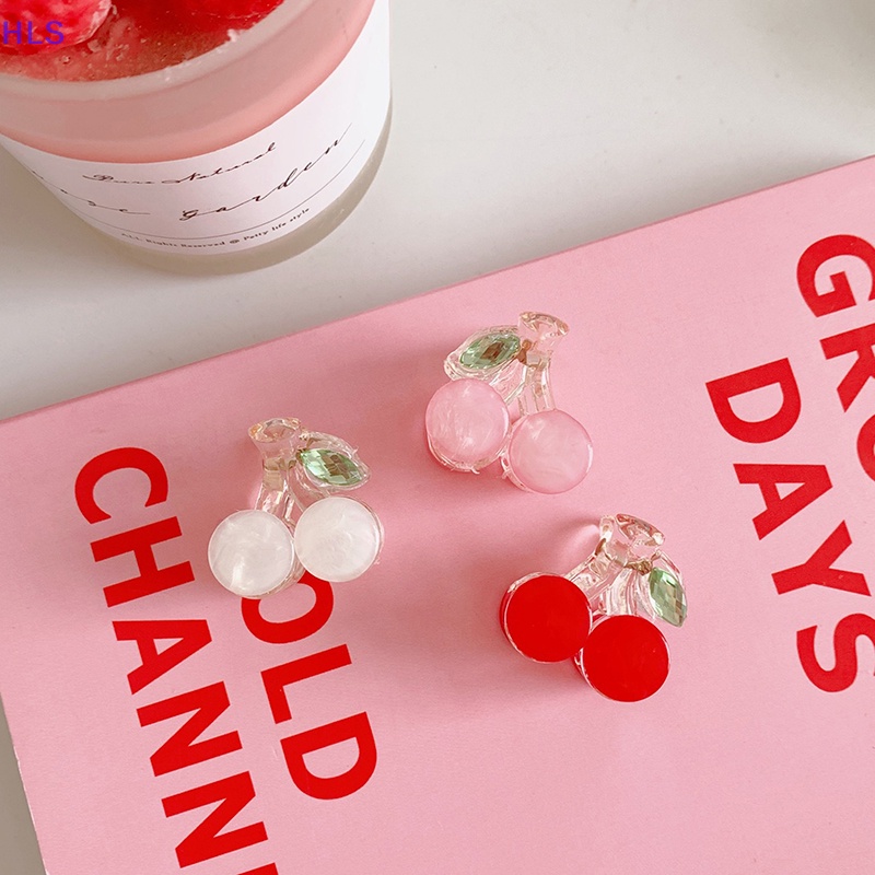 Kẹp Tóc Càng Cua Hình Quả Cherry Nhỏ Xinh Xắn Cho Bé Gái Rửa Mặt / Rửa Mặt