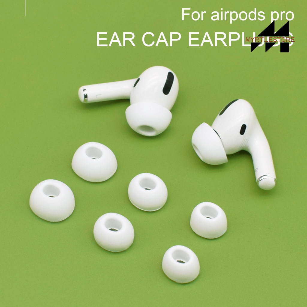 1 Cặp Nút Bịt Tai Nghe Bằng Silicon Mềm Chống Bụi Chống Trượt Thoải Mái Cho Airpods Pro